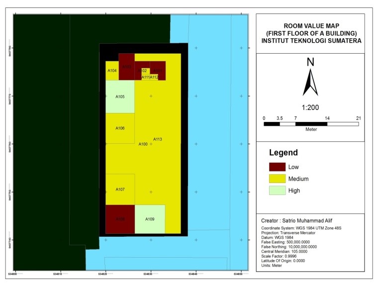 Multipurpose cadastre for campus room appraisal